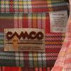 CAMCO 70s 80s vintage Check Pattern Long sleeve shirt L Orange series Men's Used
