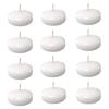 2Pcs Floating Candle for Centerpieces White Unscented Wax Discs Tealights Decor