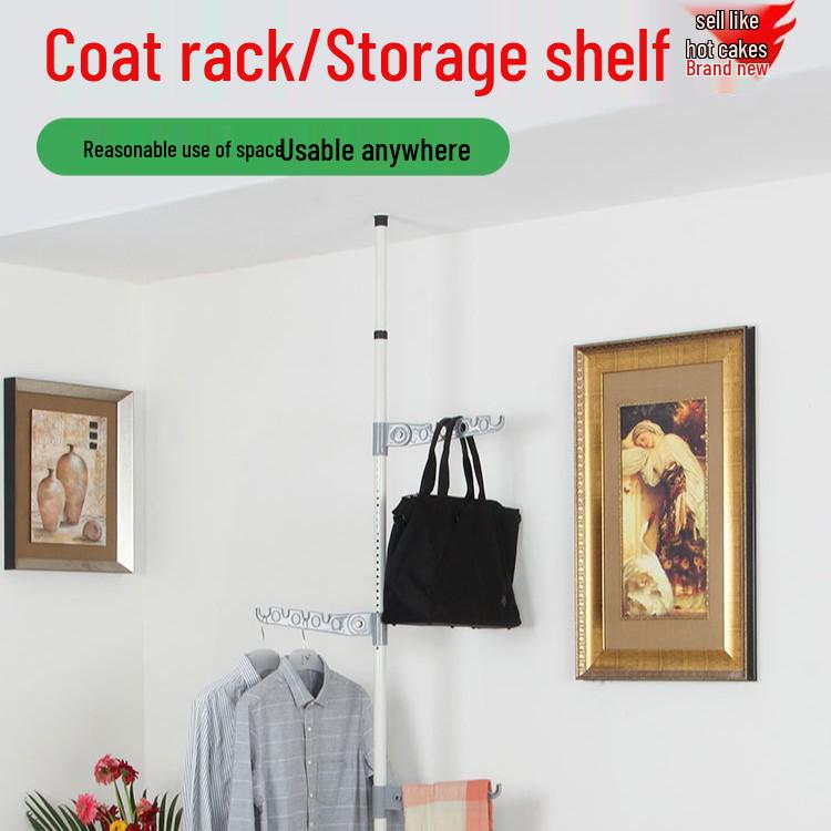 No-Drill Vertical Clothes Drying Rack for Balcony, Dorm, or Home