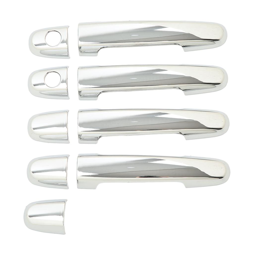 8 Pcs Car Exterior Door Handle Cover ABS Chrome Door Protector with Keyhole for Camry 02‑06