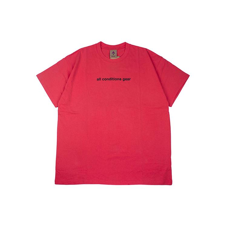 New Nike ACG Drop Shoulder Sleeve T-Shirt Men's Red BV8351-850