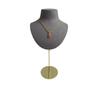 Mannequin Shaped Necklace Showcase Stand Stylish Portrait Model Jewelry Holder Tabletop Neckchain Pendant Display Rack