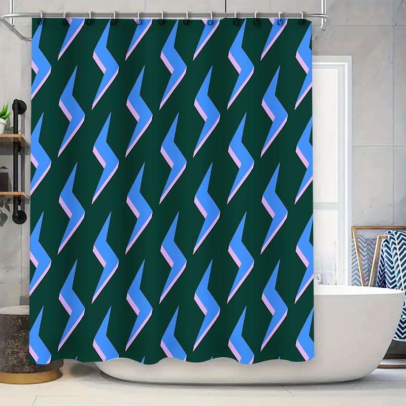 Bathroom Shower Curtain Waterproof Modern Abstract Pattern Home Decor Washable Liner 90x180cm