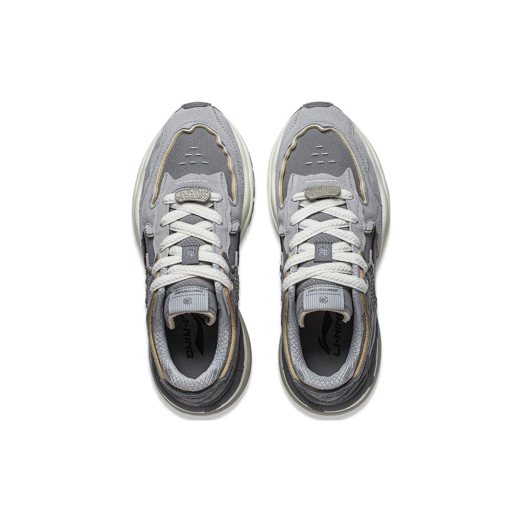 Li Ning CF Origin 2 Casual Versatile Non-Slip Wear-Resistant Sneakers Men Sneakers Brick-Gray AGCT323-1