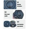 4inch Subwoofer, 40W Basin Bass Loudspeaker High Sensitivity Low End Home Superior Sound Low Frequencies Fit for Theater