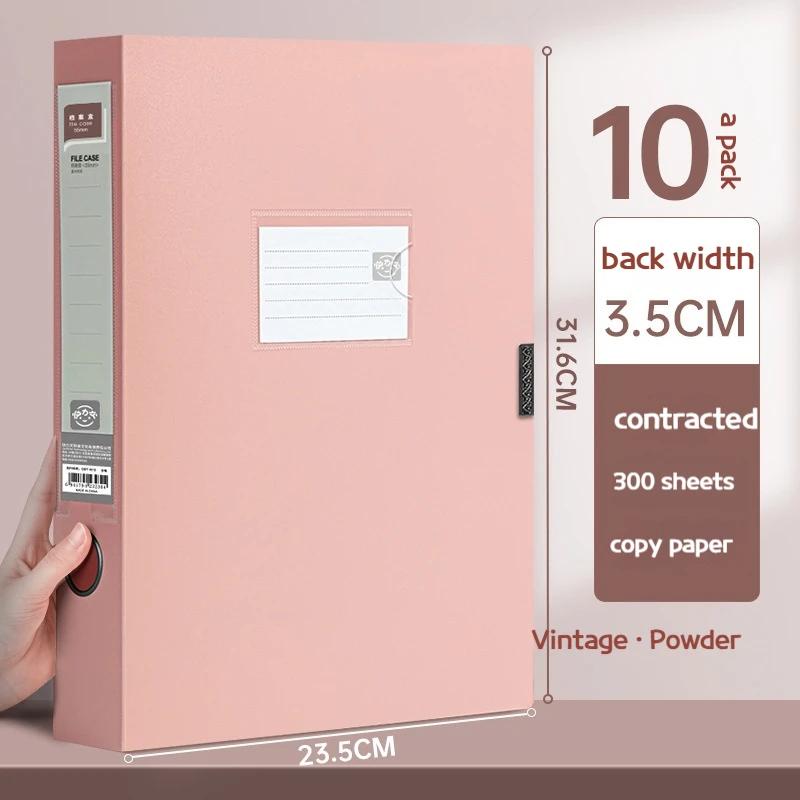 10pcs Large Capacity A4 File Folder Multifunctional Waterproof Document Organizer Dustproof Desktop Storage Document Holder