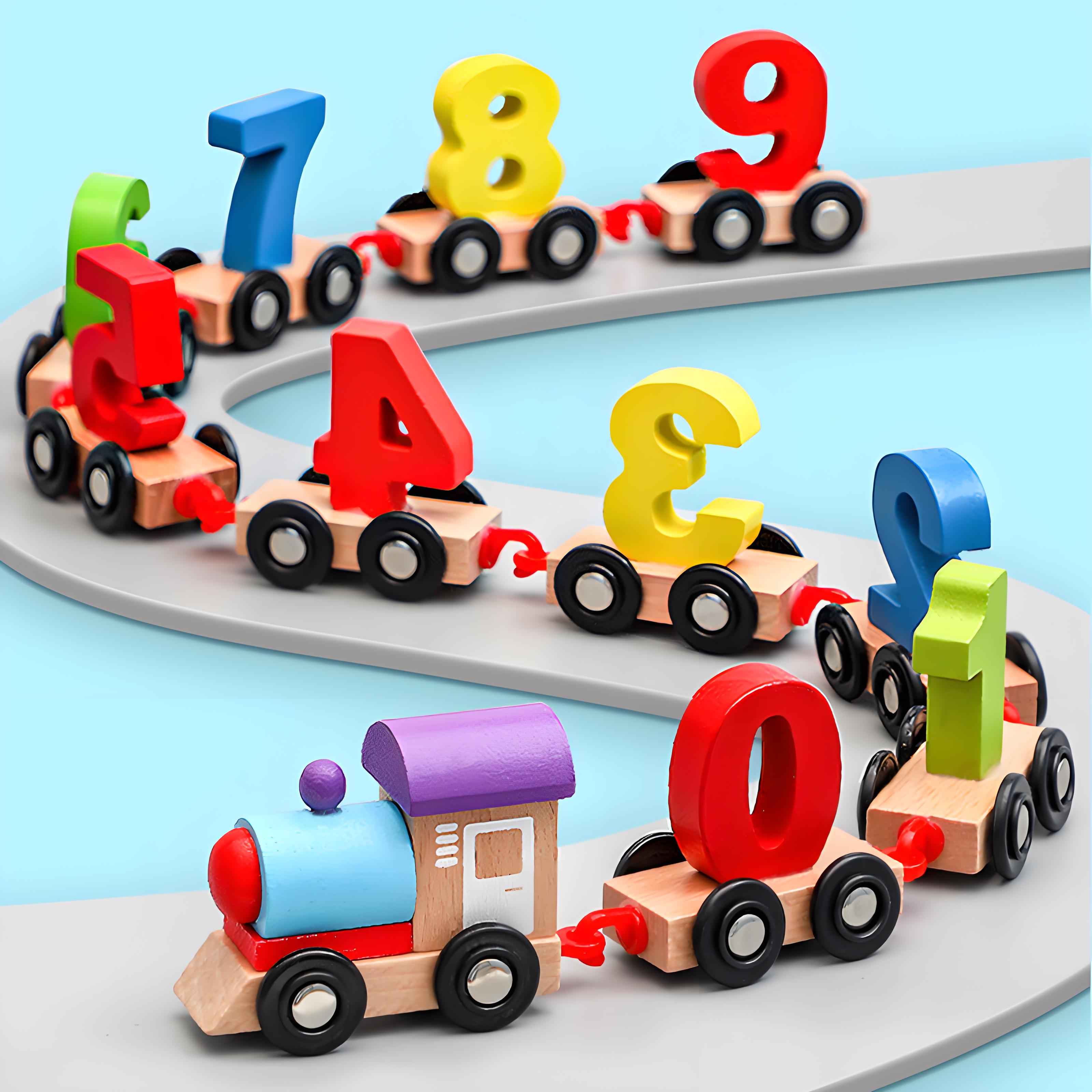 

Preschool Education Wooden Train Toy Children s 12 Sections Magnetic Number Train Toys Preschool Wooden Train Carriag