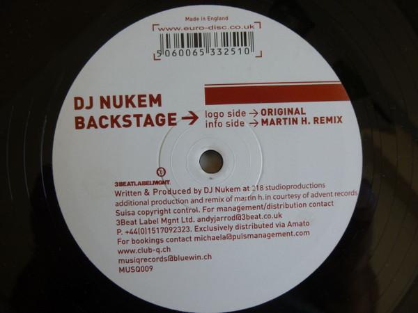 

12inch Record DJ NUKEM - Backstage MUSQ009 Musiq 2005 Switzerlan Dance & Electronica Used