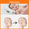 Infant Head Support Pillow Crafted From Soft Cotton With Breathable Polyester Filling For Side Sleep