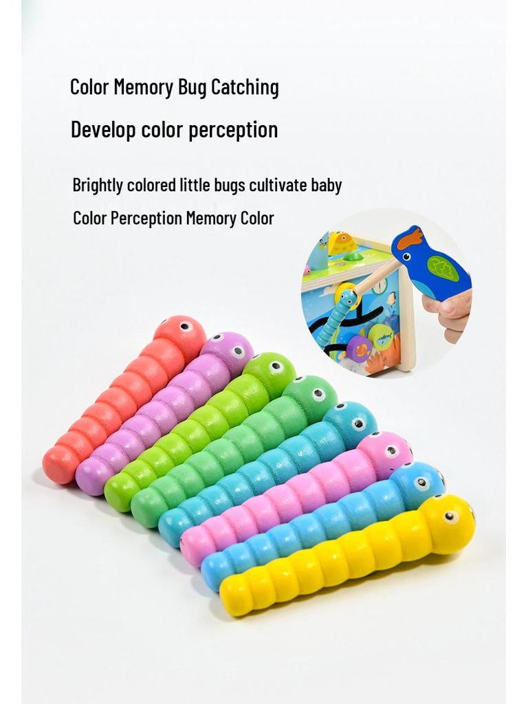 Children's Wooden Educational Toys Set: Elephant Piano, Whack-a-Mole Dinosaur, Tractor, Matching Puzzle for Parent-Child Play