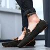 Outdoor Sneakers Mens Dress Shoes Retro Male Leather Business Male Baroque Shoes Casual Mens Oxford Work Footwear
