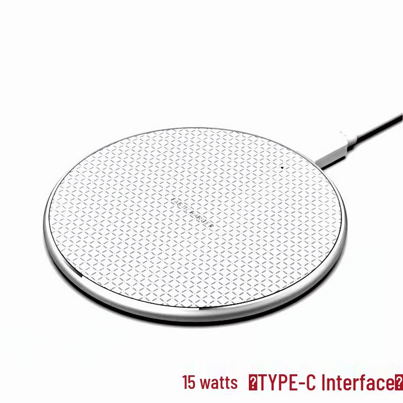 15W Wireless Charger Compatible with Apple & Samsung, 10W Desktop K8 Aluminum Alloy Charger