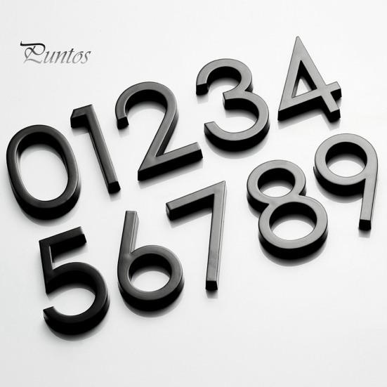 Modern 3D House Numbers Heavy Duty Rust-proof Simple Installation Modern House Address Numbers for Outside Home Front Door