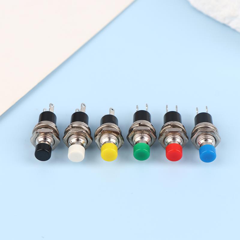 10Pcs Pbs-110 7Mm Momentary Push Button Switch Press The Reset Switch Momentary On Off Push Button Micro Switches
