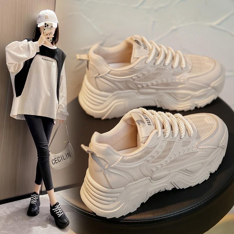Winter Fashion Anti-skid Women Design Sneakers Keep Warm Ladies Casual Shoes Height Increasing Model Girls Sport Platform Shoes