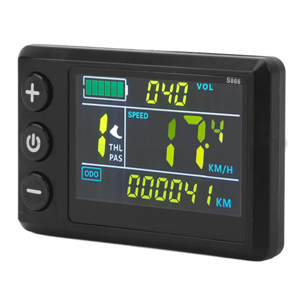 Electric Bike LCD Display Meter ABS Waterproof LCD S866 Electric Scooter Color Screen Display
