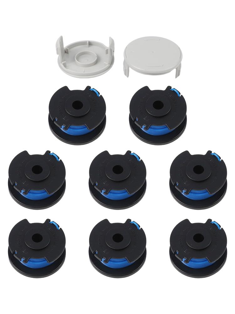 8/10/12pcs AC14RL3A String Trimmer Spools With Cap Replacement Spool Line For RY40200 RY24021 Cordless Trimmer