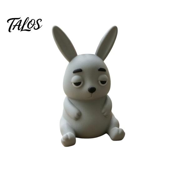 Cute Animal Desk Decor 3D Printed Rabbit Pen Holder, Large Capacity Organizer, Matte Shaped Holder Finish Pencil for Office Home School Decoration