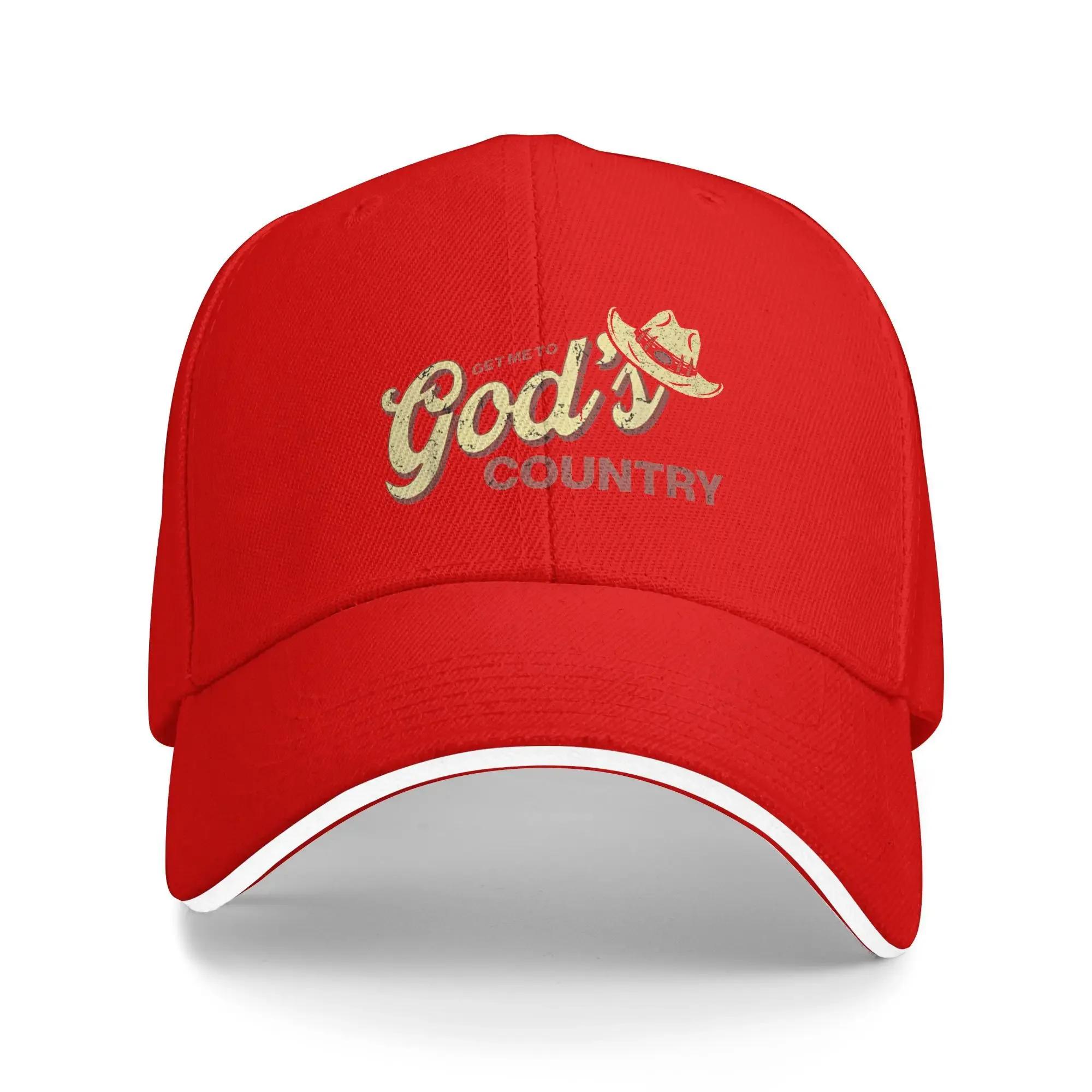 Get Me to God’s Country Baseball Cap Fashion Hip Hop Hats Summer Unisex Women Running Hippie Baseball Caps One Size