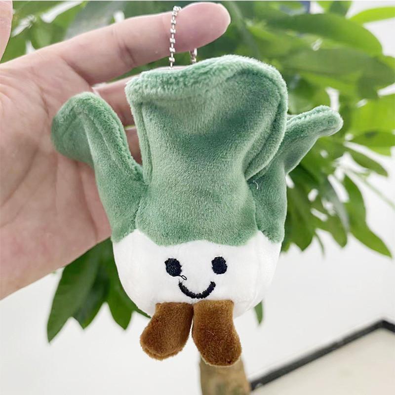 Plant Shaped Whimsical Plush Keychains In Broccoli Cabbage Corn And Bamboo Shoot For Ages All