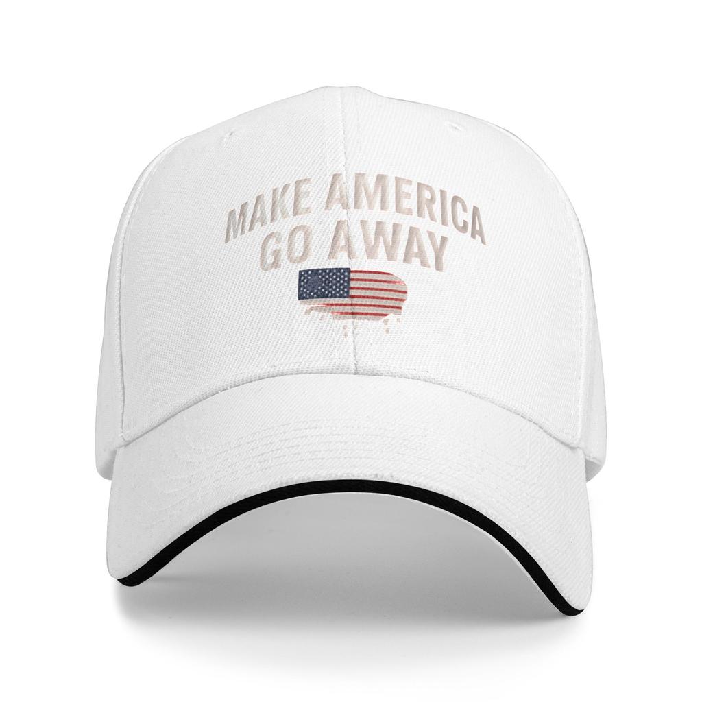 Baseball Cap Make America Go Away Merch Unisex Baseball Caps Hat Classic Daily All Seasons Travel Adjustable Fit Snapback Cap
