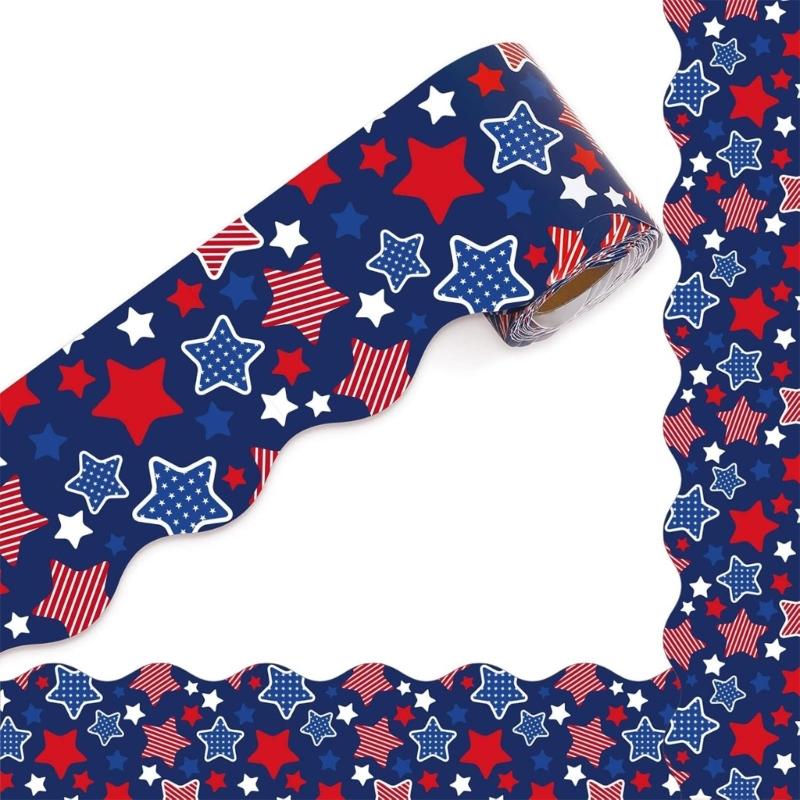 Independence Day Bulletin Border Trim 4th of July Bulletin Board Borders Border Sticker Bulletin Board Decorations