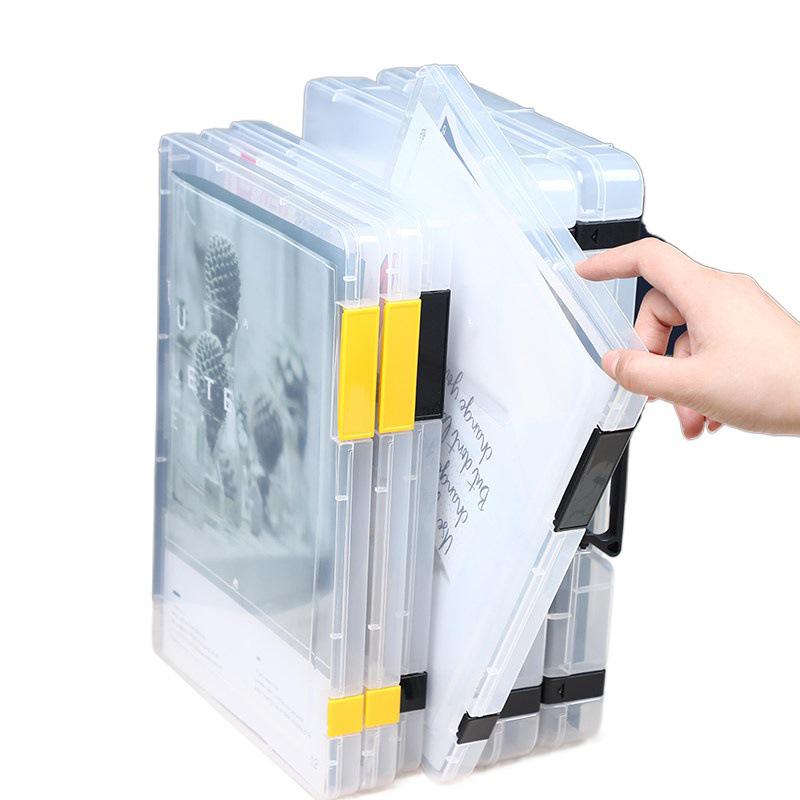 Xiaohongshu A5 Thickened Dustproof File Storage Box for Office Documents and Bills