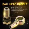 Pair of M12 * 1.25mm Motorcycle Refit Oil Cooler Fittings Plug M8 Ball Head Adapter