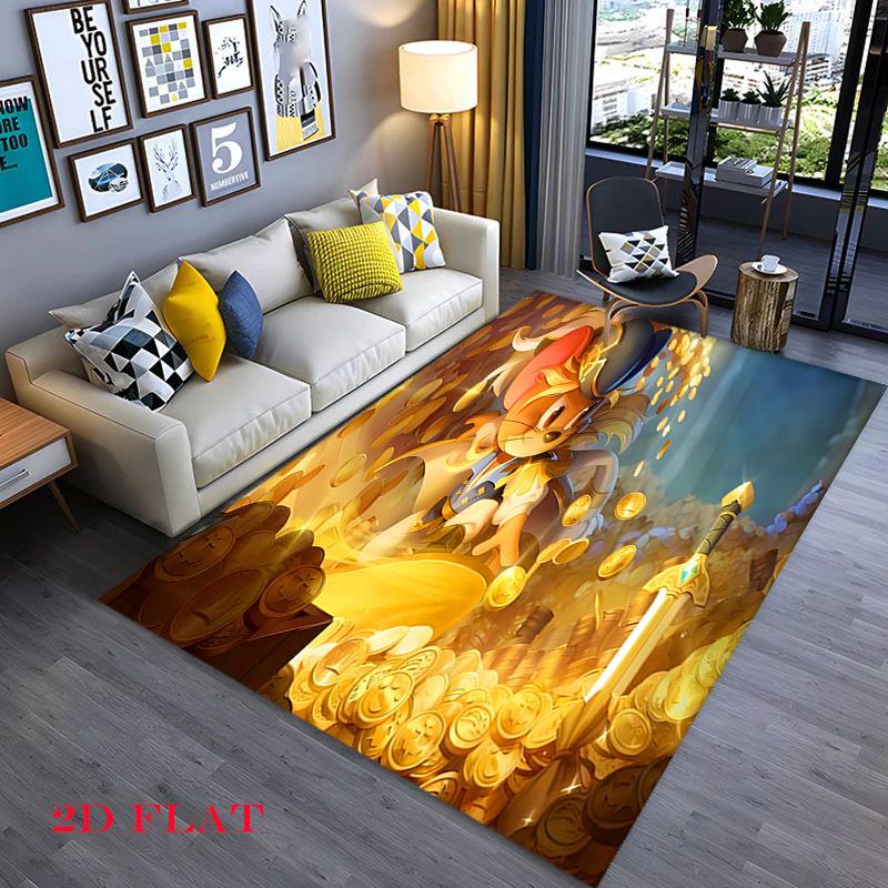 Tom Jerry Christmas Party Carpet Home Decor Floor Mats Fashion Art Room