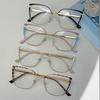 Oversized Cat Eye Glasses Women  Fashion Vintage Multi-color Rim Optical Frames Trendy Blue Light Blocking Eyewear