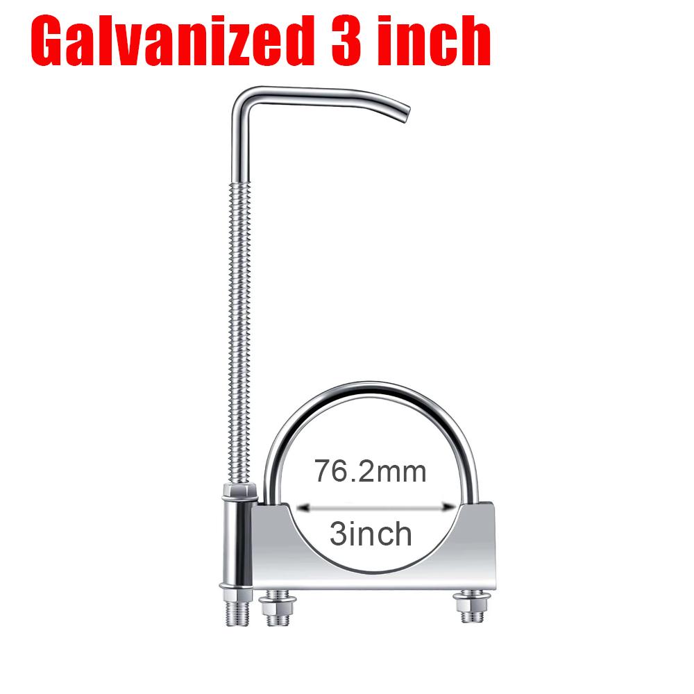 Rear Muffler Hanger Exhaust Clamp 25Inch 3Inch With Hook For Automobile Heavy Duty Exhaust System Installation Car Parts 1 Pcs