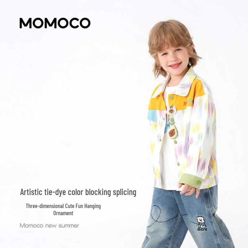 MOMOCO Boys' Casual Color-Block Jacket