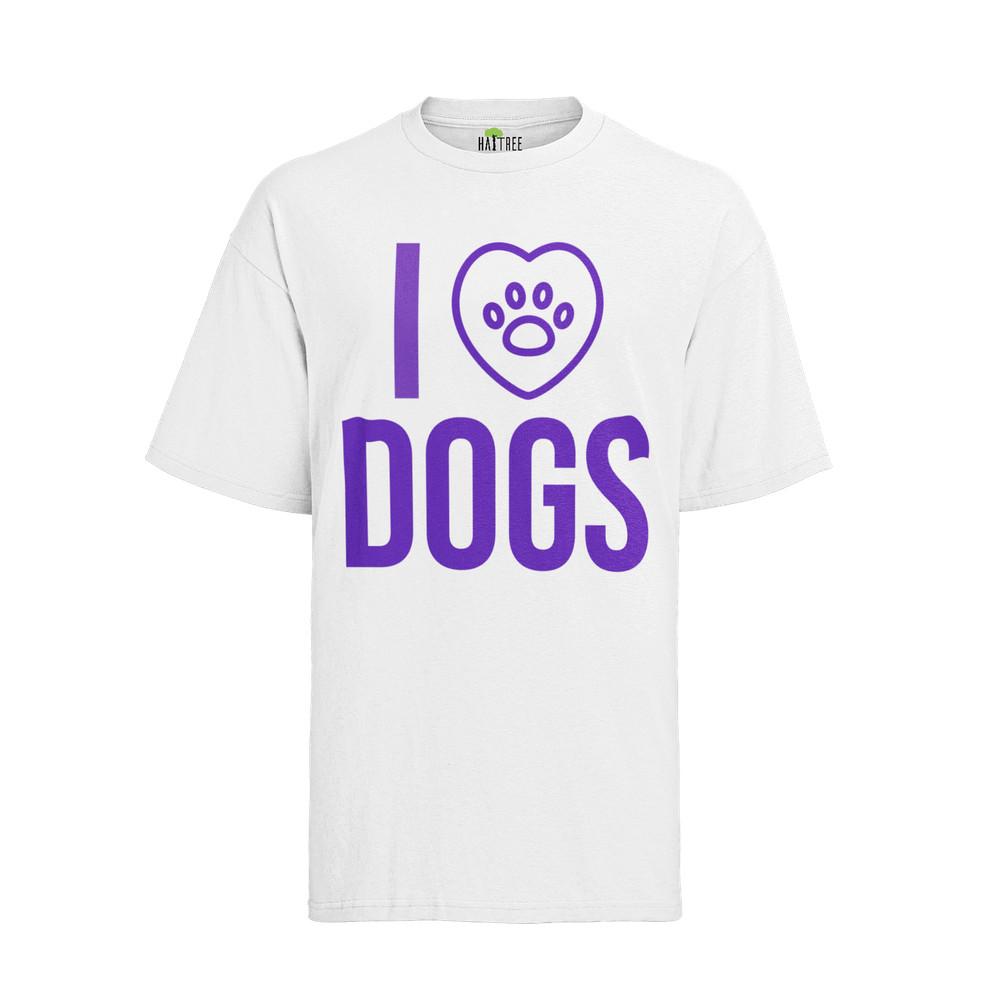 

I Love Dog Hunde Hundeliebhaber Hundebesitzer Spruch Hund Herren Shirt 4XL