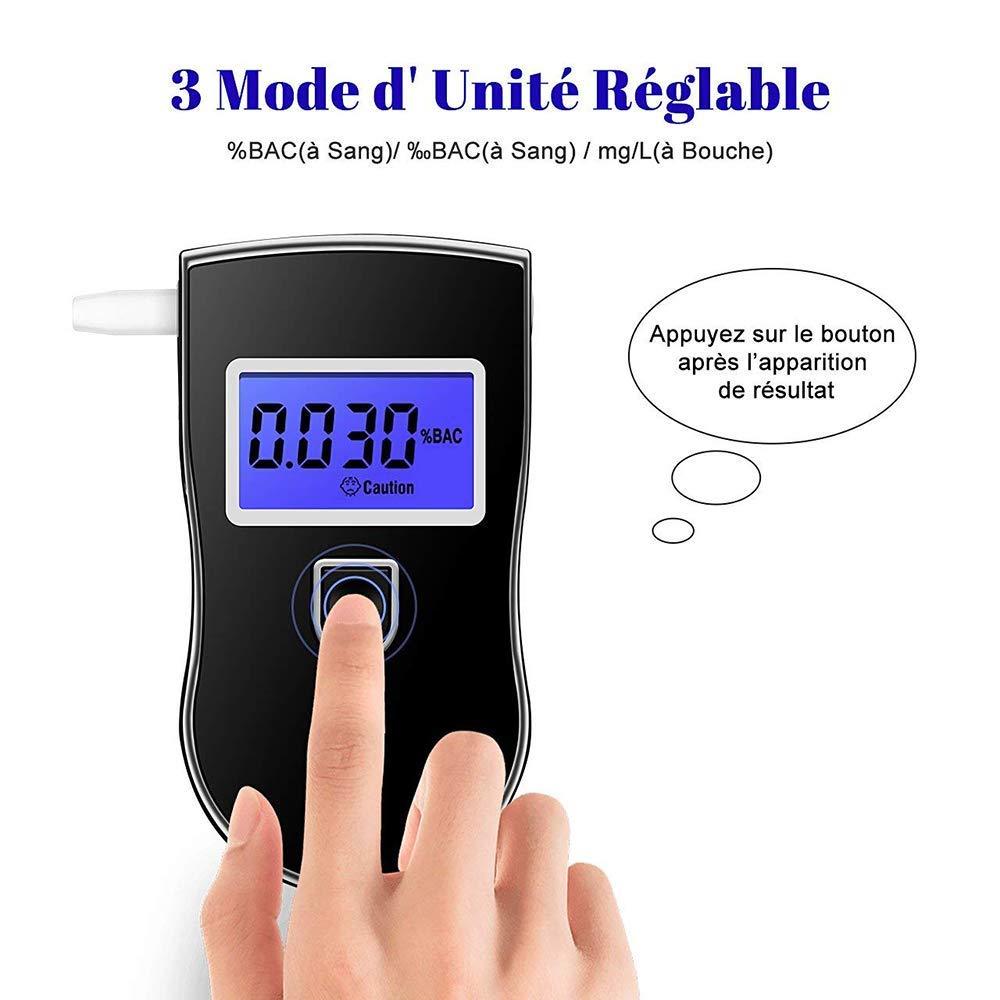 AT-818 Professional Police Digital Breath Alcohol Tester Breathalyzer Analyzer Detector Practical AT818