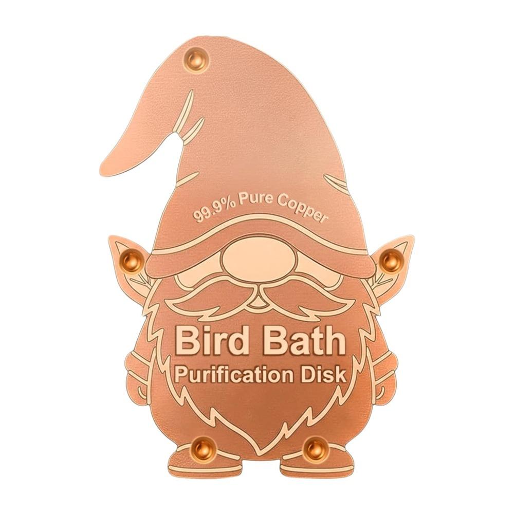 

Triple-Point Support Bird Bath Copper Disk 99.99% Pure Copper Bird Bath Purifier Plate Garden F