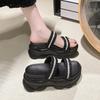 Mode 9CM Damen Plateau Hausschuhe Sandalen Dicke Sohle Hausschuh Frau Outdoor Klobige Pantoletten Sommer Lässig Strand Flip Flops Zapatos Mujer