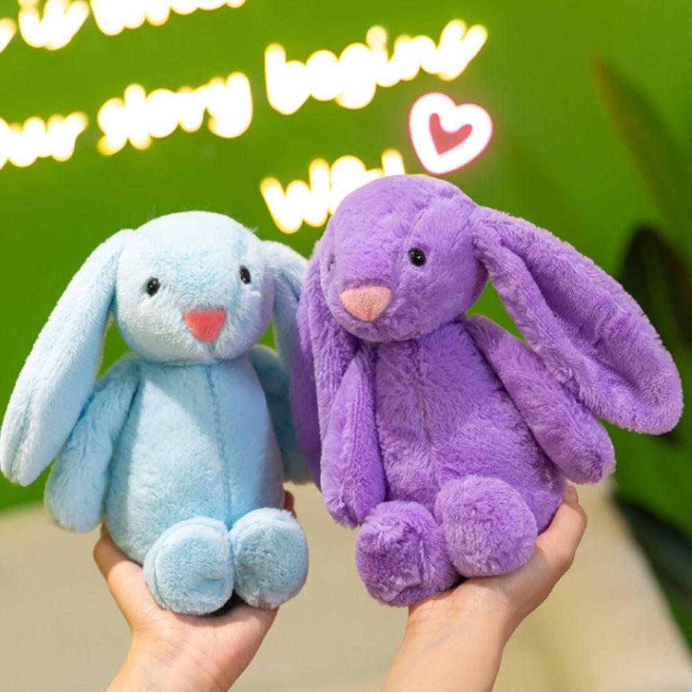 

Christian Easter Bonnie Rabbit Doll PP Cotton Animals Stuffed Toy Kids Gifts синій