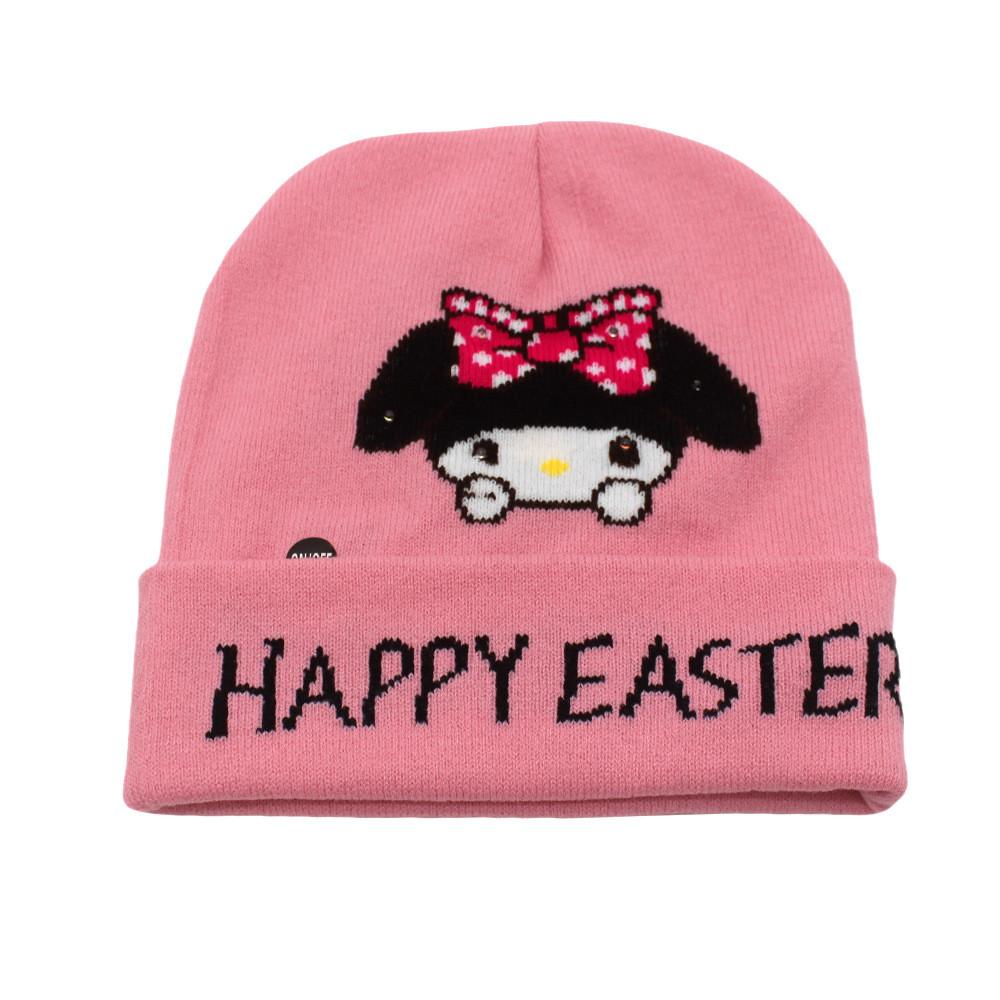 Cozy Knit Kawaii Kuromi Stitch Character Beanie Hat For Stylish Winter Warmth