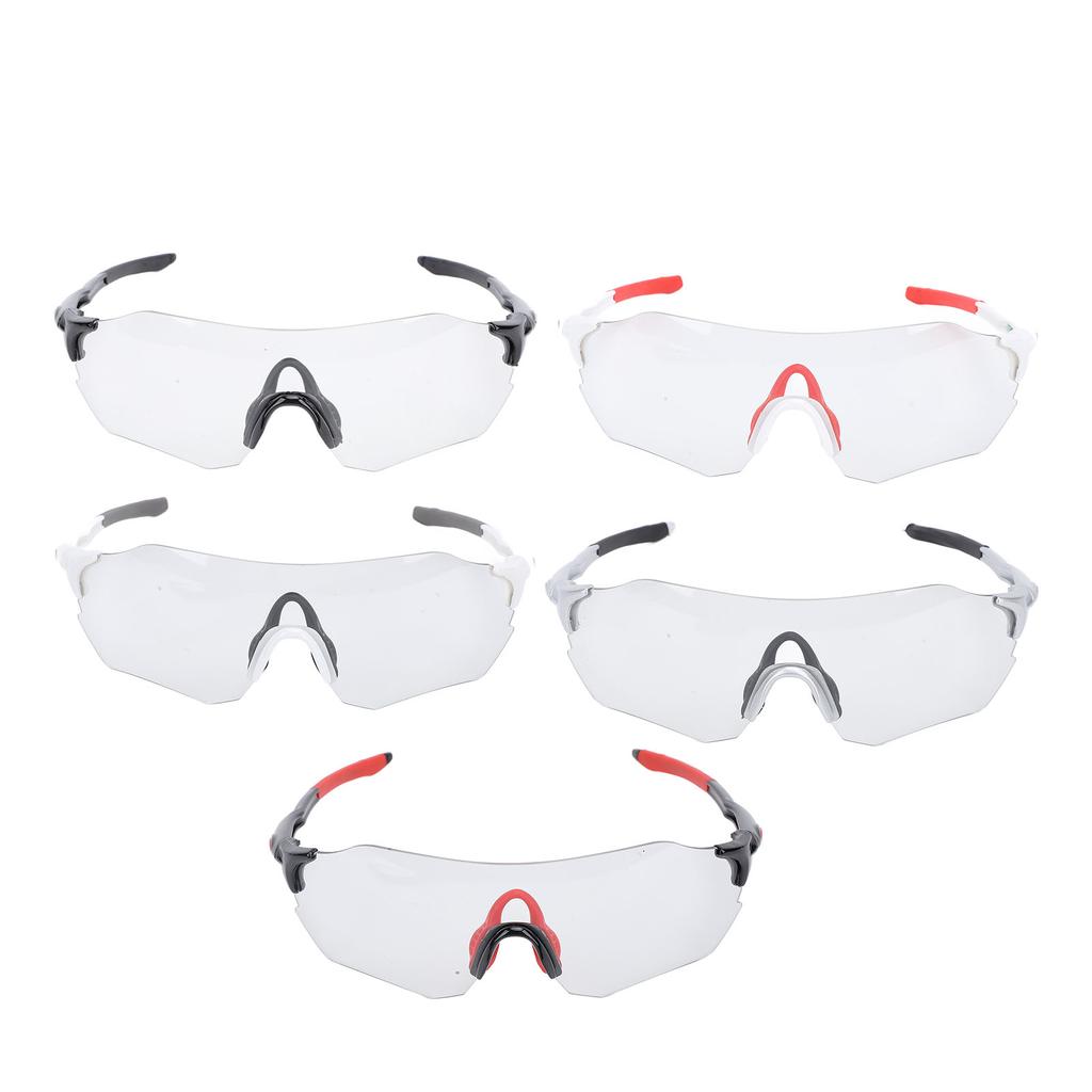 Cycling Glasses Color Changing Windproof UV Proof Adaptable Frame Sports Sunglasses for Running Hiki