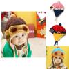 Fashionable Childrens Aviator Hat Earflap Design Winter Warmth Protection