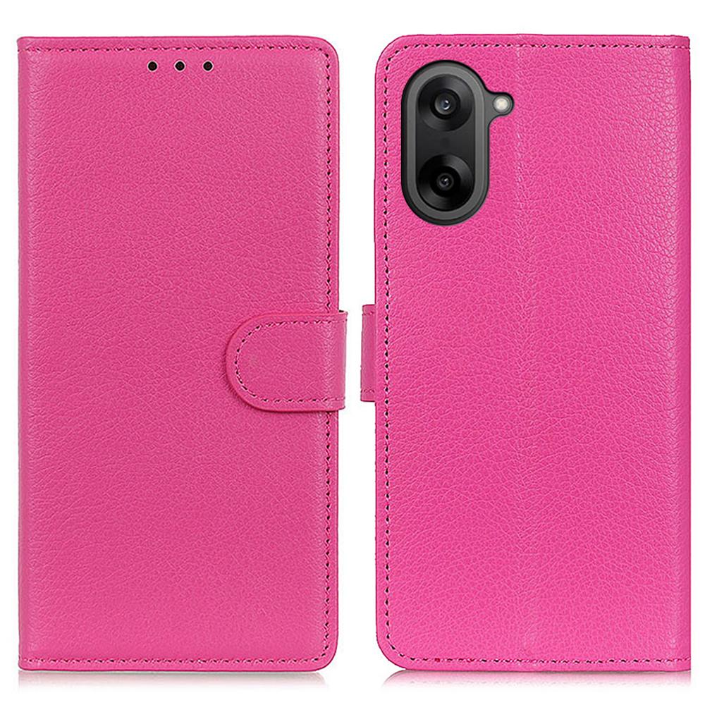 For OnePlus Nord CE5 5G Wallet Case PU Leather Phone Cover Litchi Texture