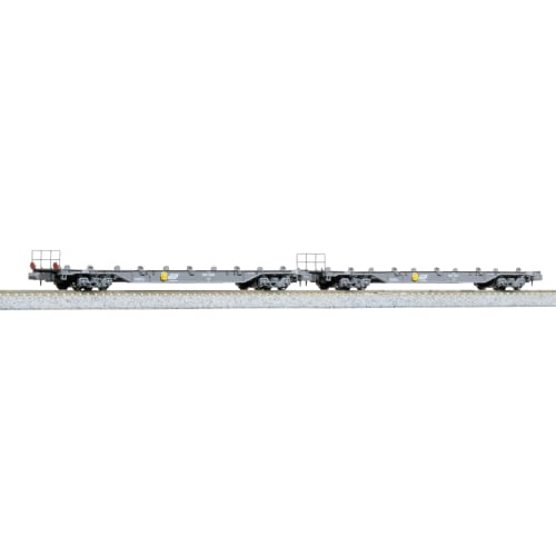 KATO N Gauge Koki 106 with JRF Marking, No Container, Set of 2, Model Railroad Freight Cars, 10-1692