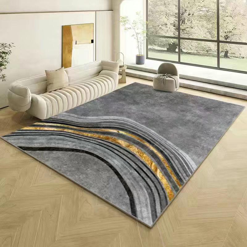 Modern Dirt-Resistant, Easy-Care Crystal Velvet Carpet for Living Room – Wear-Resistant & Non-Slip Design