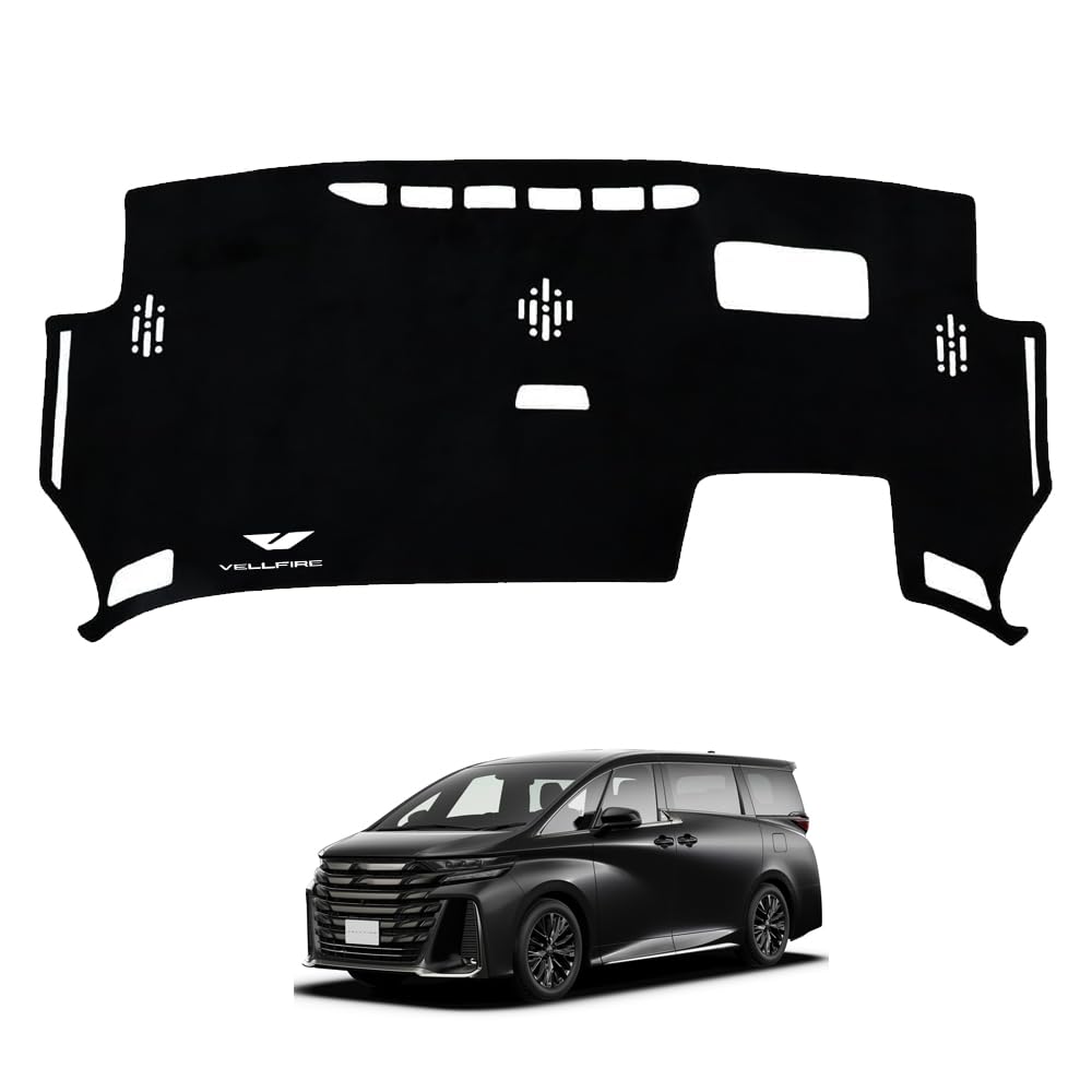 

САВАКАКИ Эксклюзивный коврик на приборную панель для Toyota Vellfire 40 серии, защита от солнца, предотвращение старения, защитный коврик, полиэстеровый материал, аксессуар с логотипом