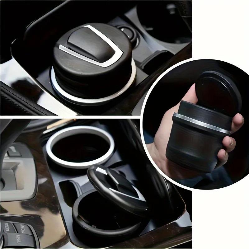 An Ashtray That Can Be Placed In a Car, Portable Car Cigarette Ashtray, Detachable Cup Lamp, One-touch Opening Car Ashtray