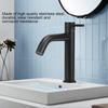 Stainless Steel Bathroom Basin Sink Faucet Single Cold Water Tap Faucet with Hose