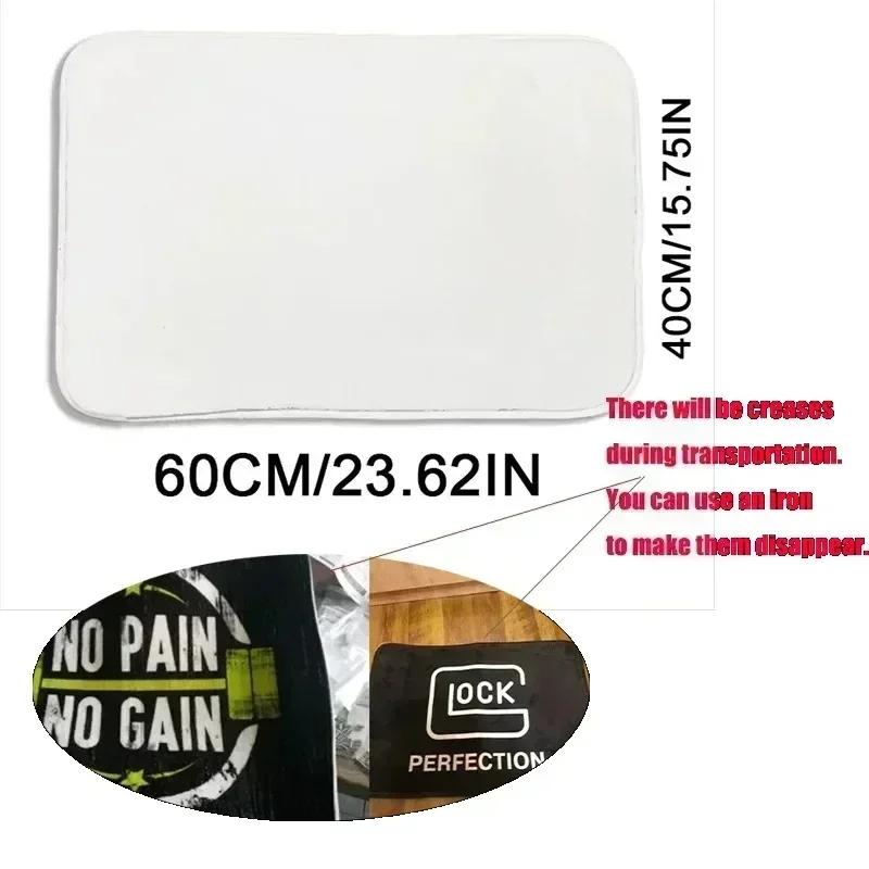 Drž se dál Oblastní koberečky Podlahová rohožka Černobílý koberec Dveřní rohožka Koberec pro dekoraci postele a pohovky Chraňte svůj osobní prostor