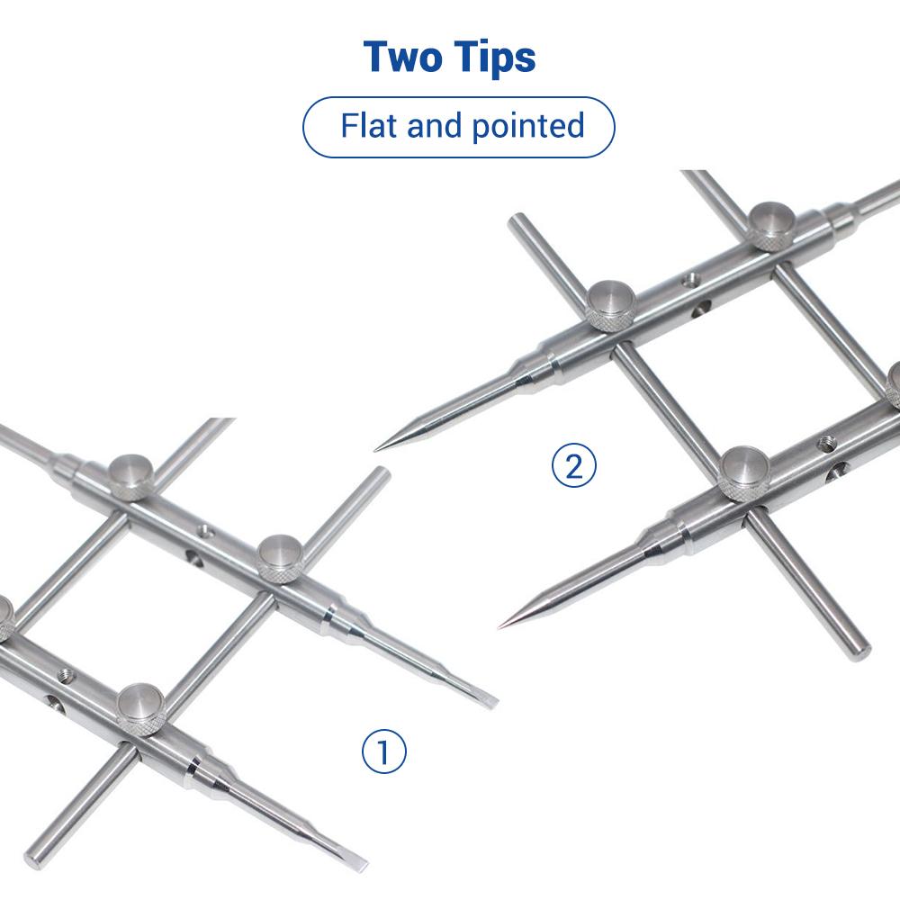 Repair Tool Camera Tool Detachable Tic-tac-toe Tool for Camera Lens with 2 Tips Lens Repair Set