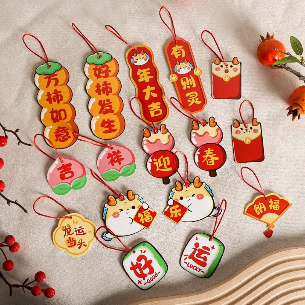 Decorative New Year's Blessing Pendant Chinese Style Lunar New Year Hanging Ornament  Wedding