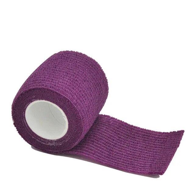1 rol 2,5/5/7,5/10 cm*4,8 m Niet-geweven Elastisch Zelfklevend Verband Cohesief Verband voor Sport Fixatie Vinger Pols Been